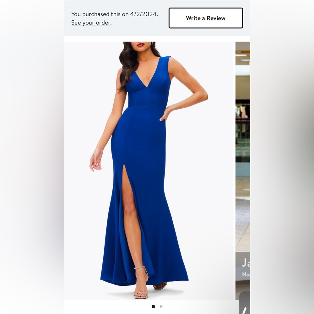 Dress the Population Size M Electric Blue Dress